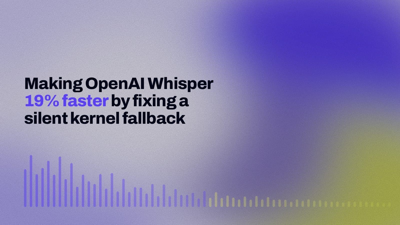 Making OpenAI Whisper 19% Faster by Fixing a Silent Kernel Fallback